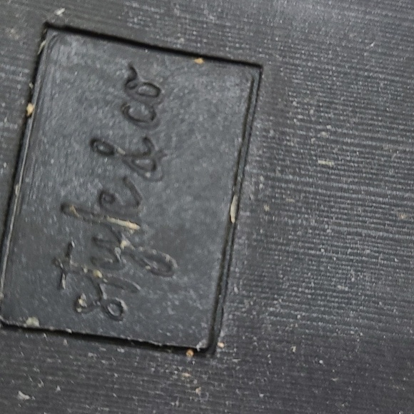 Style & Co Womens Black Suede Ankle Booties Side Zips Quilted Sz 10 GUC READ - Picture 2 of 14